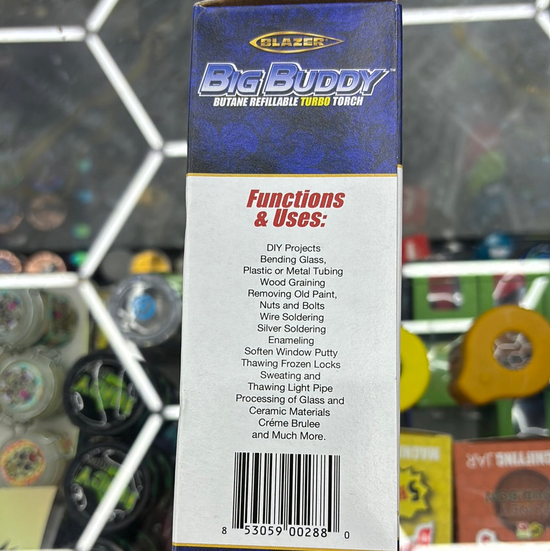 Blazer, big buddy, butane, refillable, turbo torch