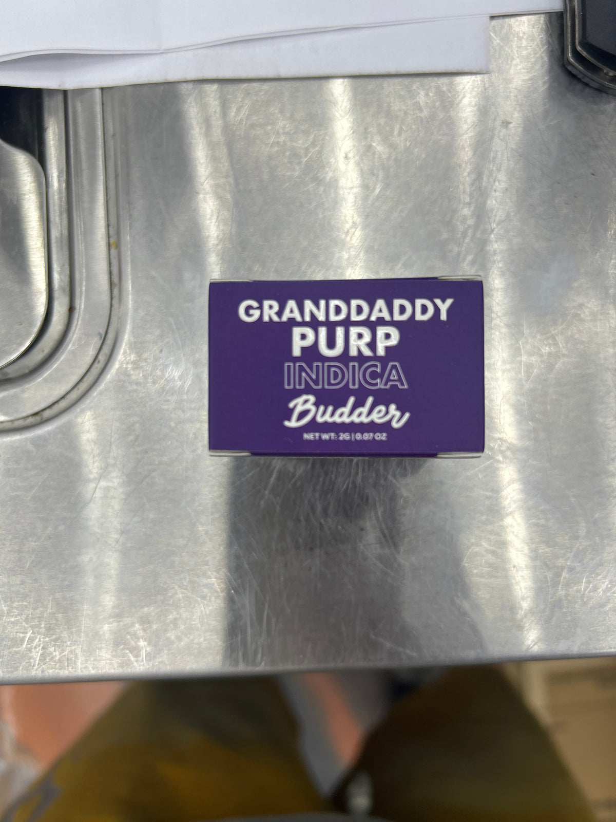 Diamond lit! Budder 2g concentrate granddaddy purp indica