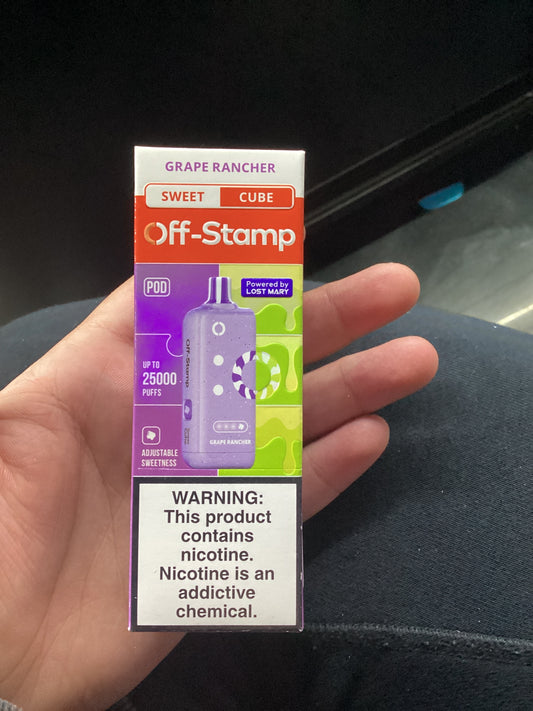 Off stamp classic cube 25K grape rancher