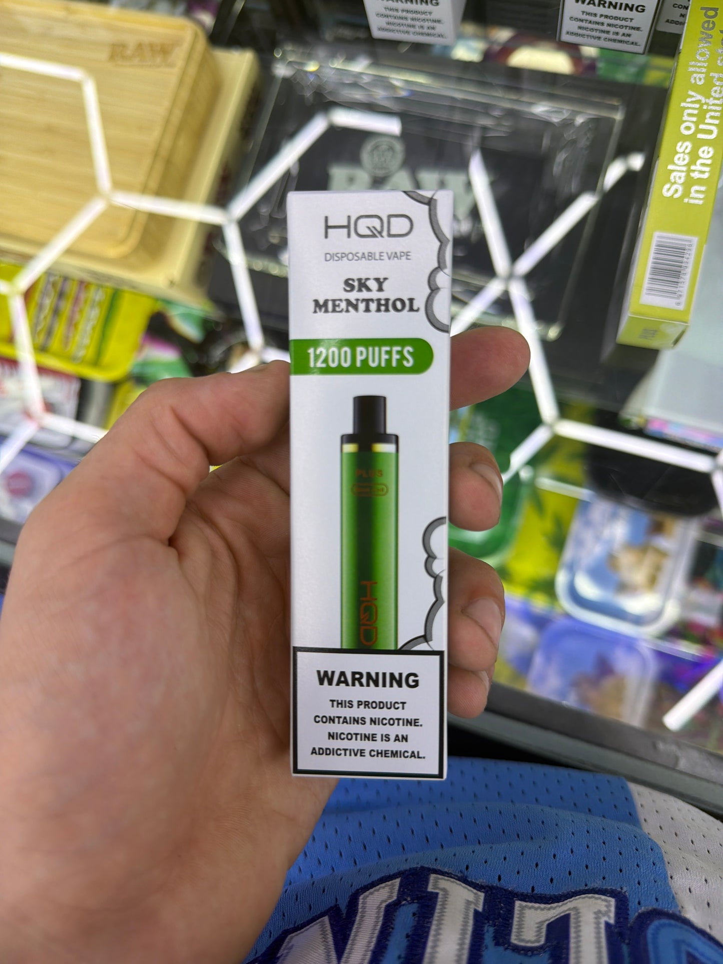 HQD 1200 puffs curvie plus Sky Menthol