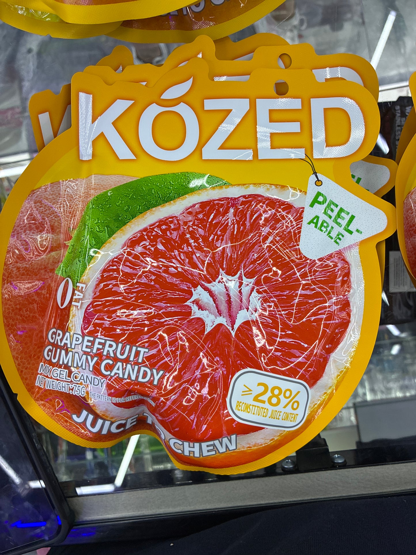 Kozed peelable grapefruit gummy candy