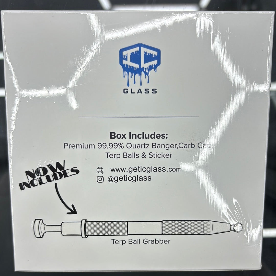 IC glass snow scraper 14 mm banger with turbo grabber included