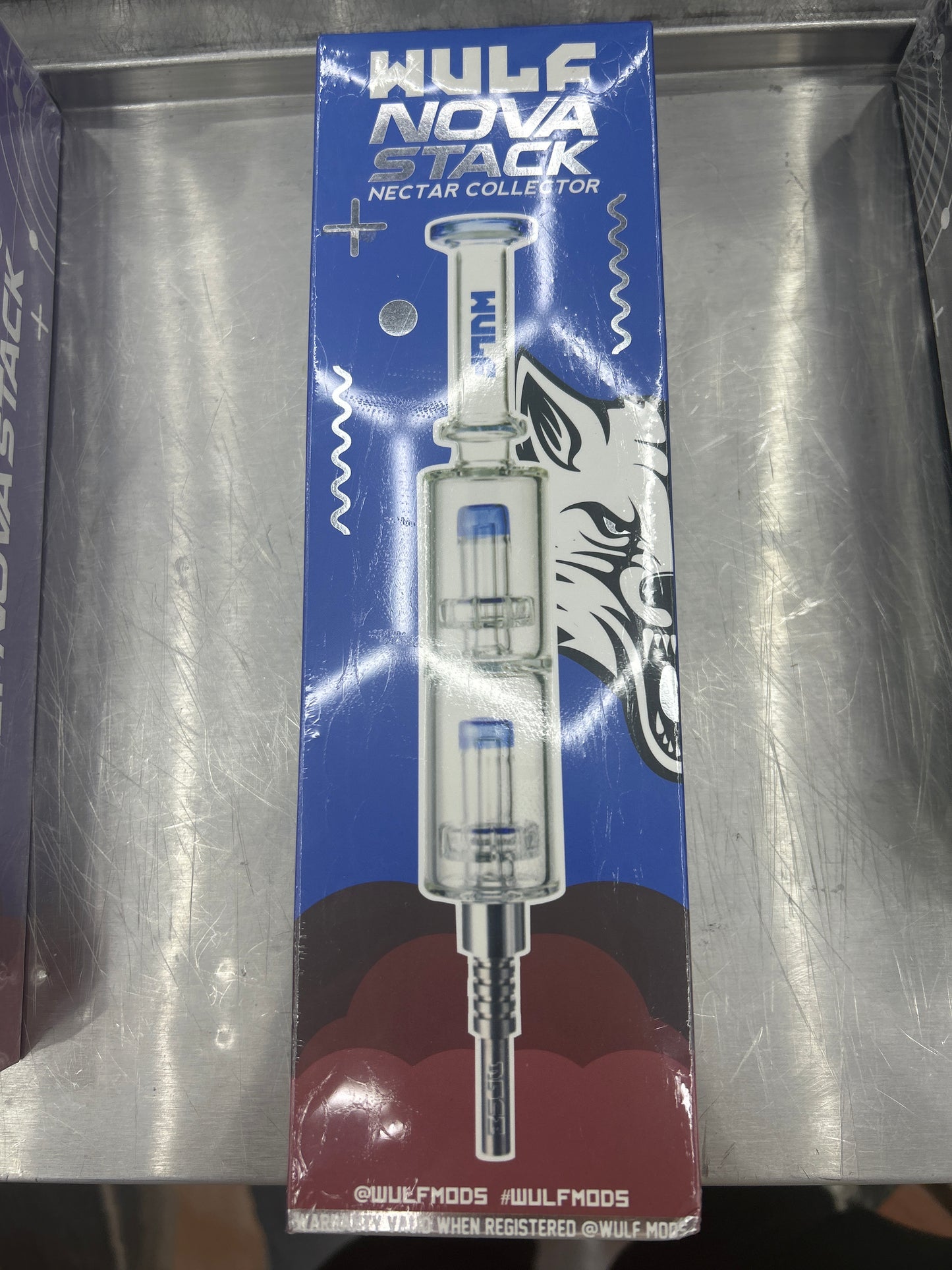Wulf nova stack water filtering nectar collector blue