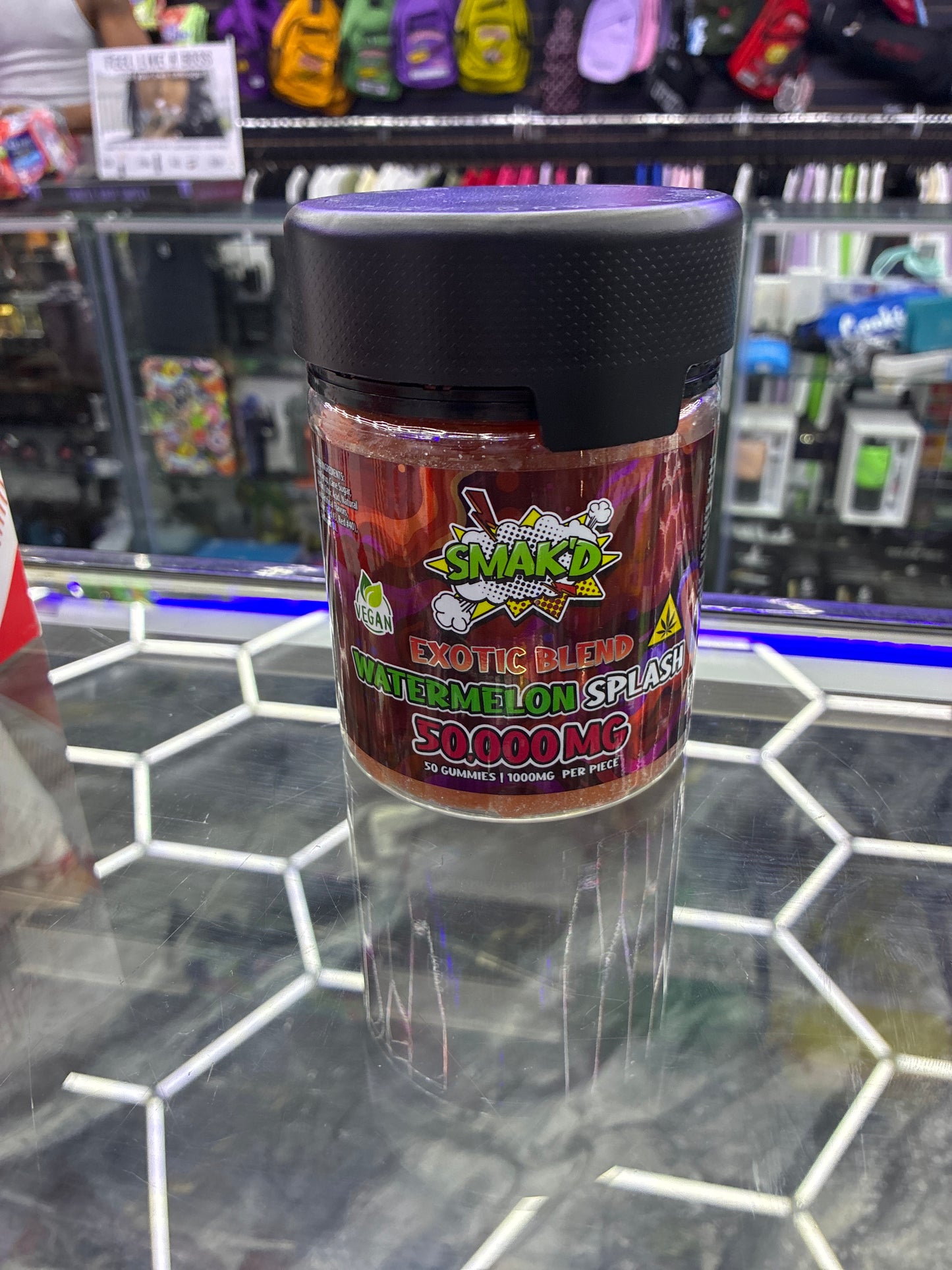 Smack’d gummies exotic blend watermelon splash 50,000mg 50ct