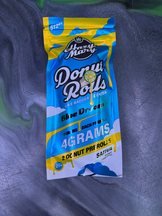 HAZY MARY THCP 2G DONUT PRE-ROLL Blue Dream