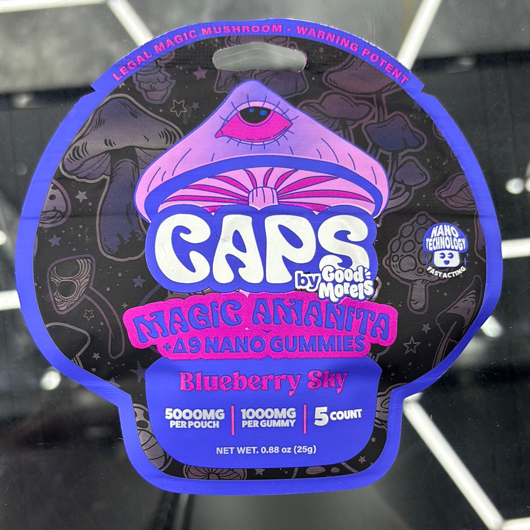 Caps, magical mushrooms, blueberry sky, 5000 mg