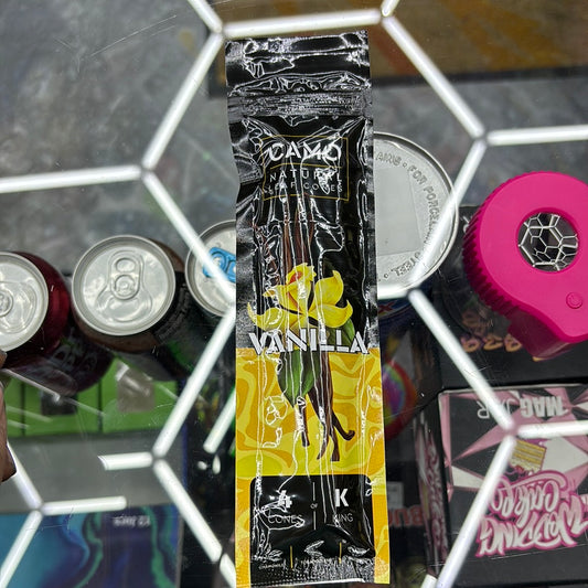 Camo vanilla, natural leaf cones, 4 cones