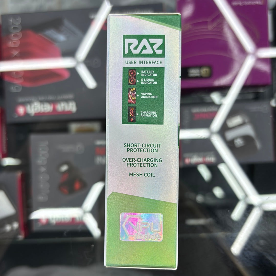 Raz white gummy watermelon , 9000 puffs