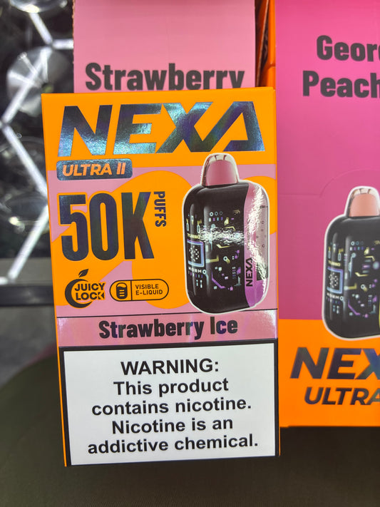 Nexa ultra II 50k puffs strawberry ice