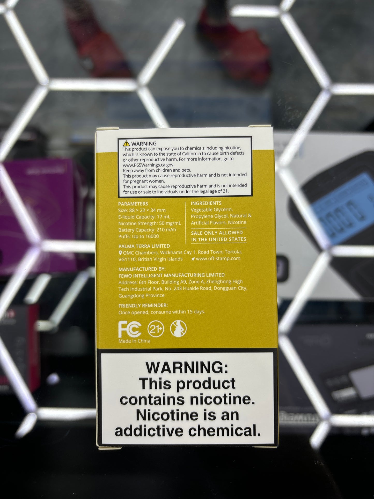 Off stamp pod Baja blast