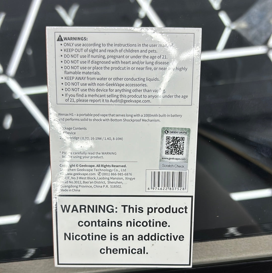 Geekvape wenax H1