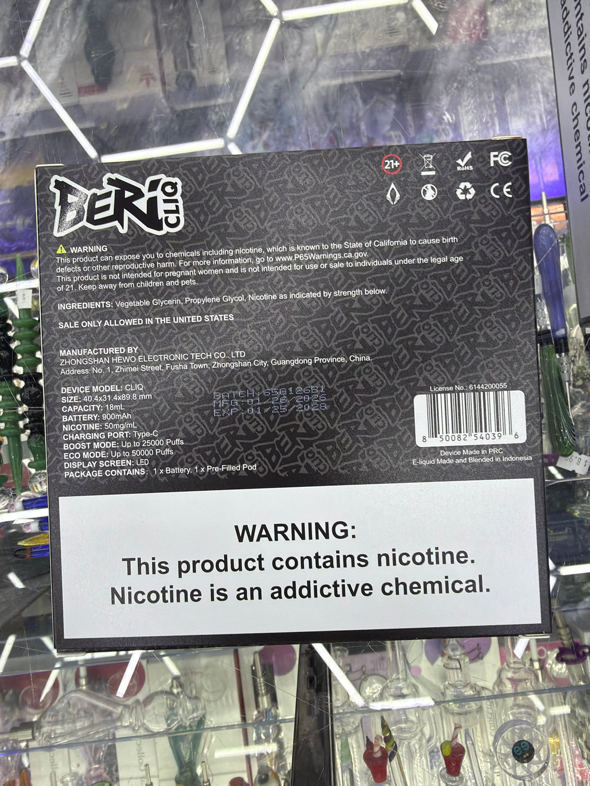 Beri Cliq 50K Puffs Pod + Kit (White Strawberry)
