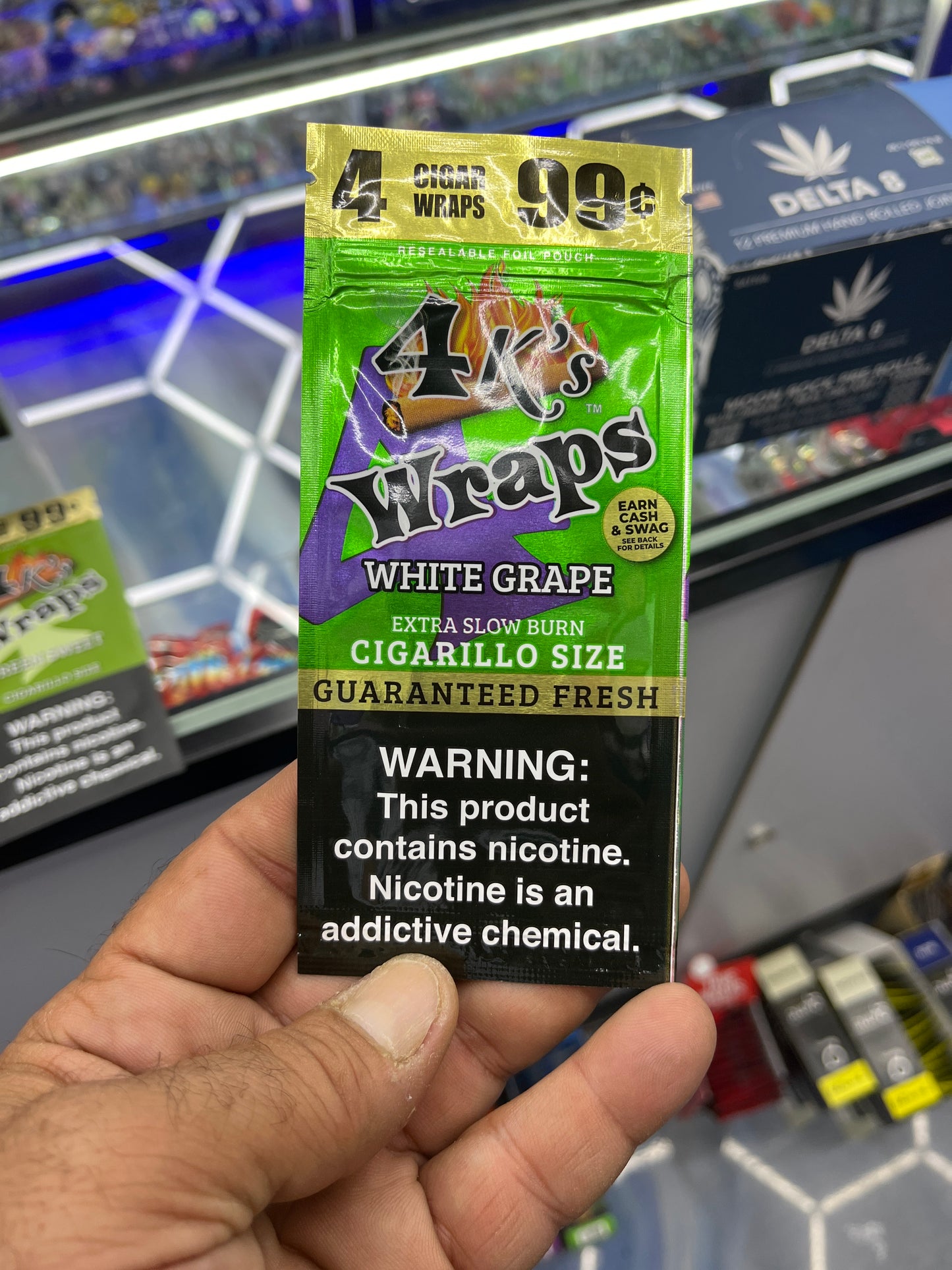 4k wraps white grape