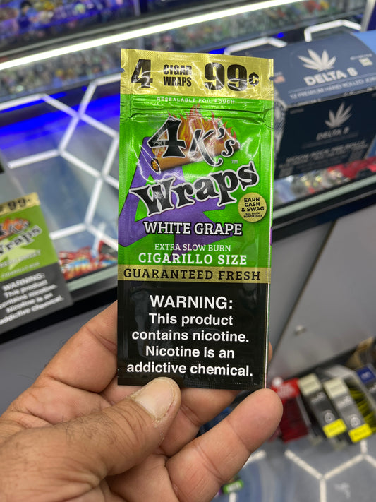 4k wraps white grape