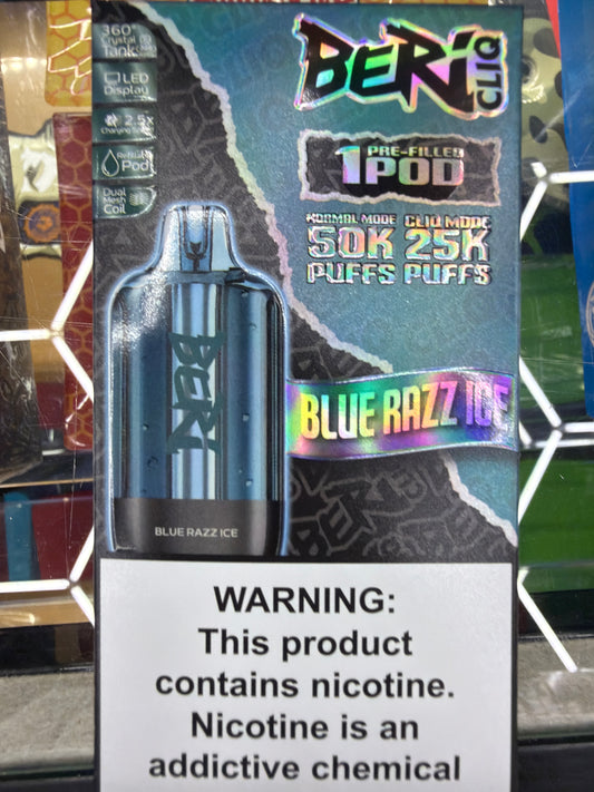 Beri Cliq 50k Pod Only (Blue Razz Ice)