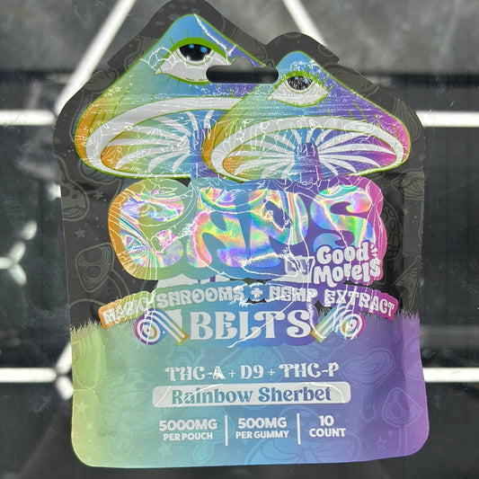 Caps, magical mushrooms, rainbow sherbet 5000 mg