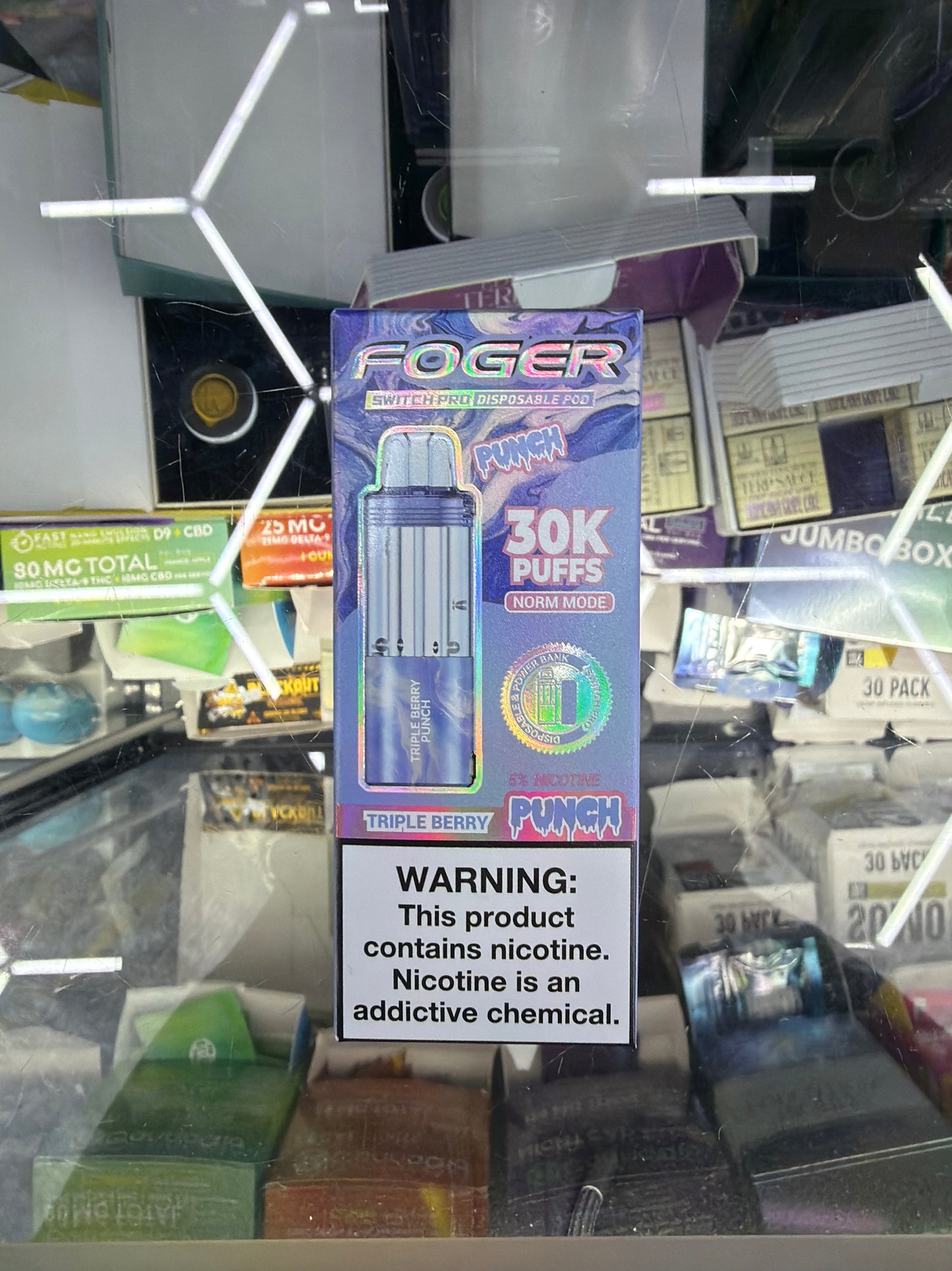 Fogger switch pro disposable pod 30k puffs triple berry punch
