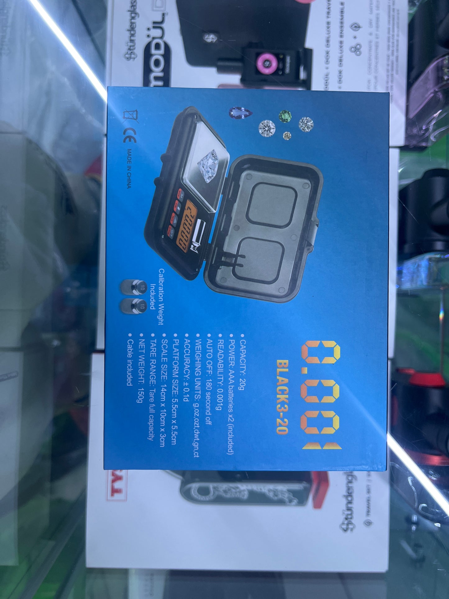 POCKET SCALE BLACK 3-20 20gx0.001g