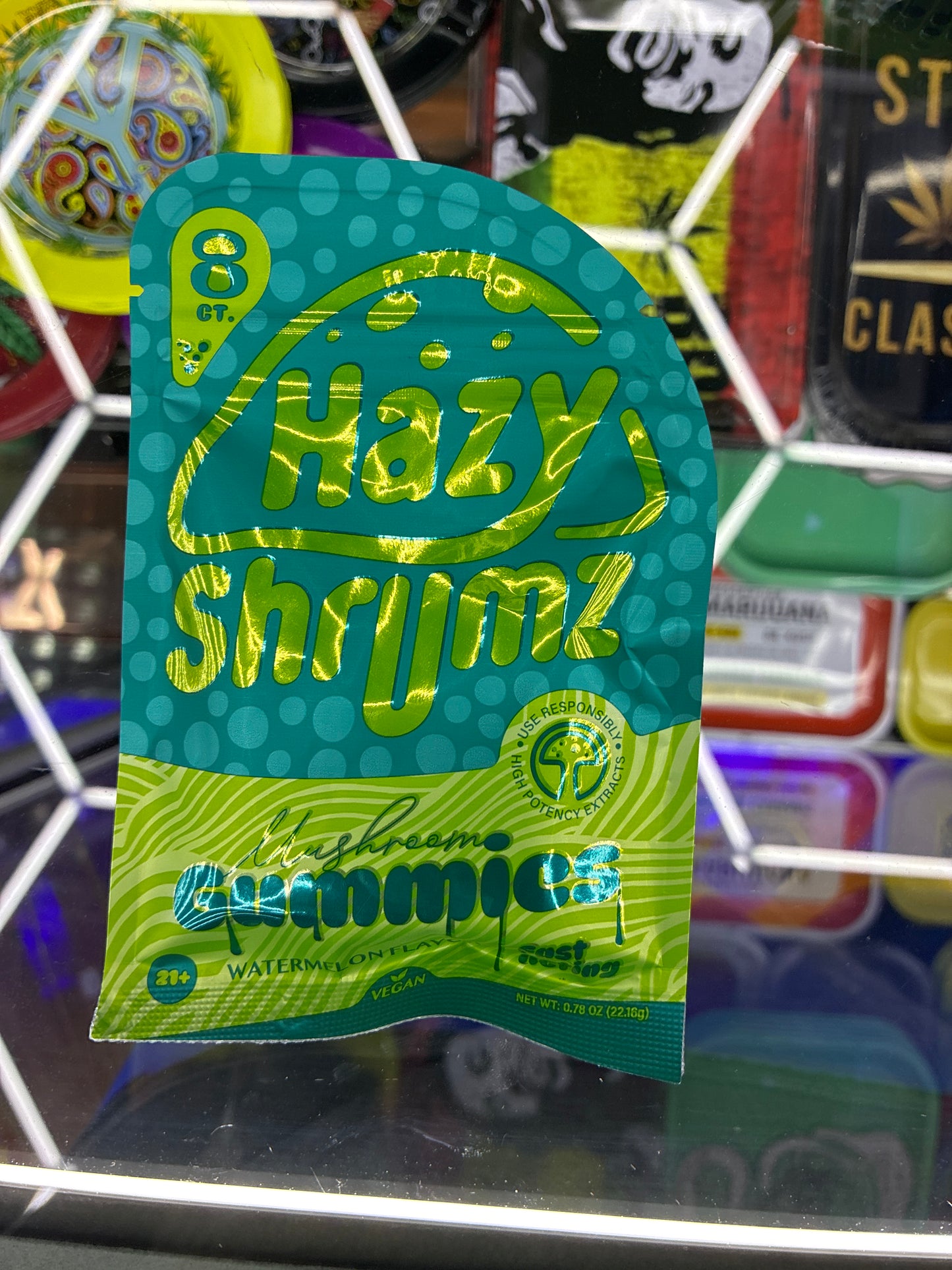 Hazy shrumz gummies watermelon flavor 8ct