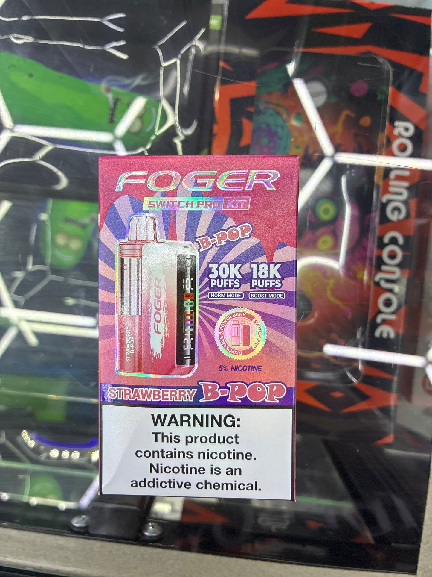 Fogger switch pro disposable kit 30k puffs strawberry bpop