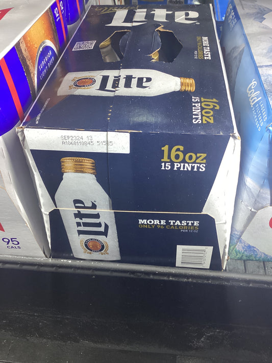 Miller light 15 pack bottles 16 ounce