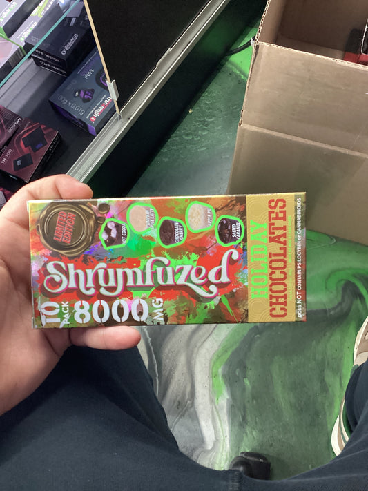 Shrumfuzed holiday chocolate 10pc 8000mg