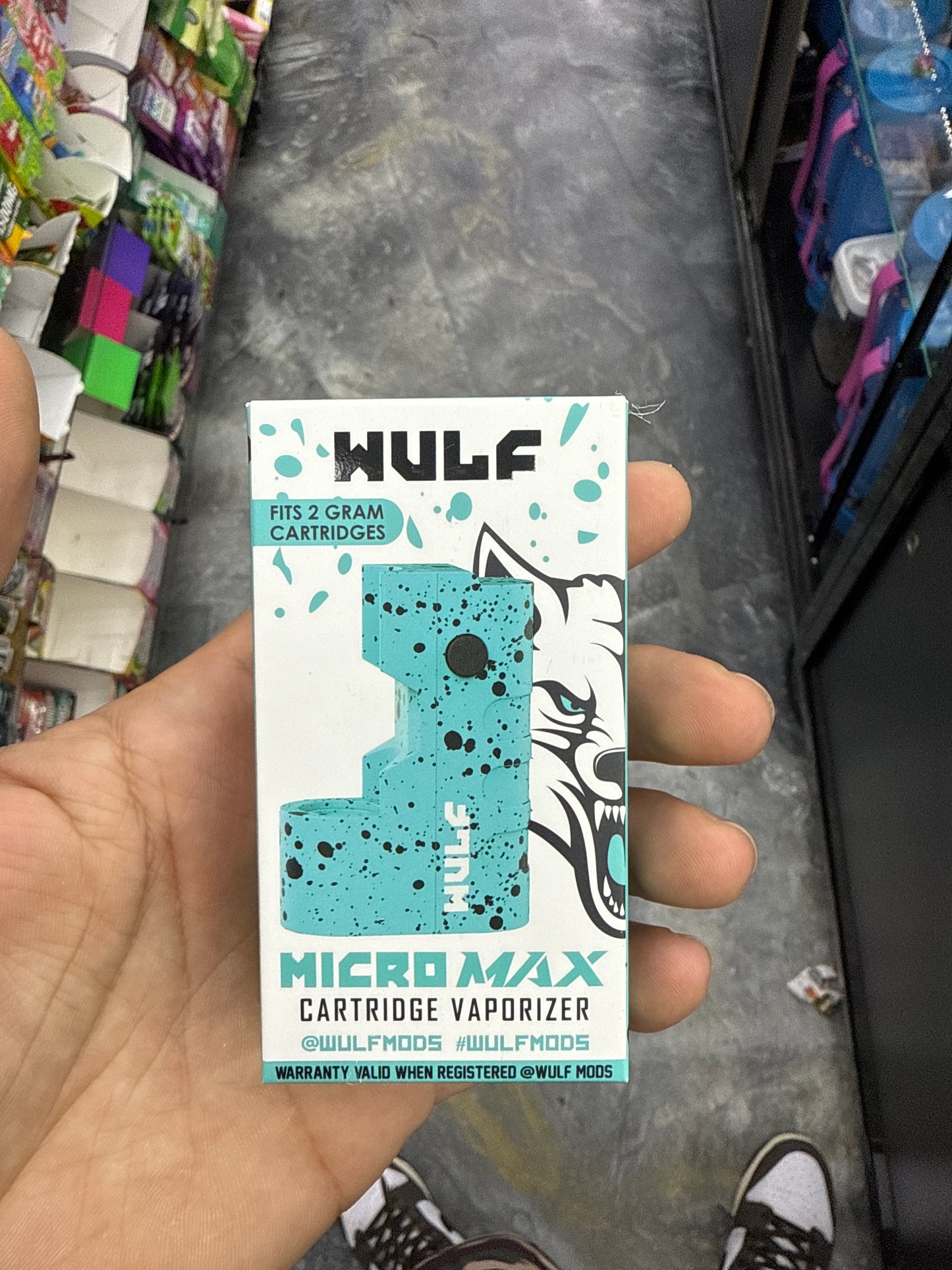 Wulf micro wax cartridge, vaporizer battery