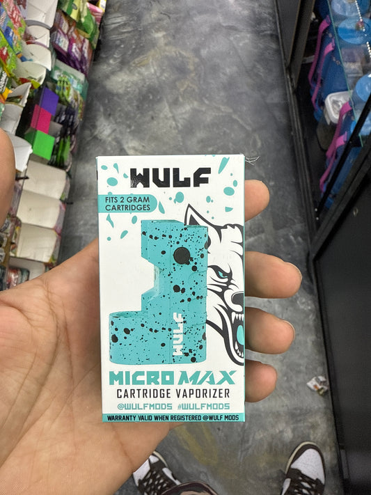 Wulf micro wax cartridge, vaporizer battery