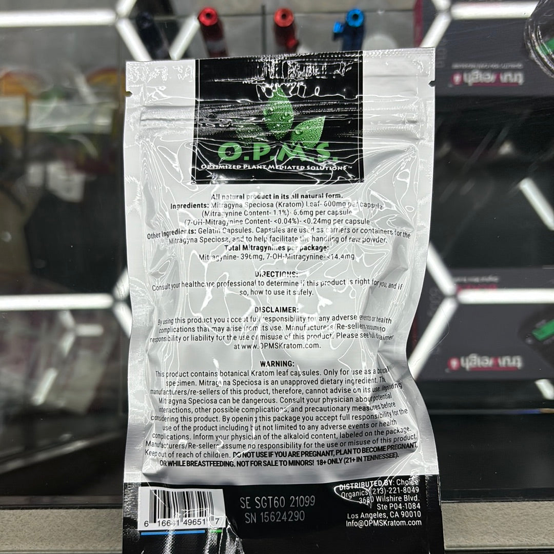 Opms thai kratom 60cap