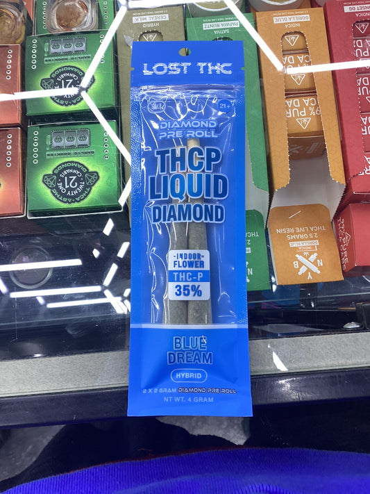 Lost thc-p pre-rolls, thcp liquid diamonds blue dream hybrid