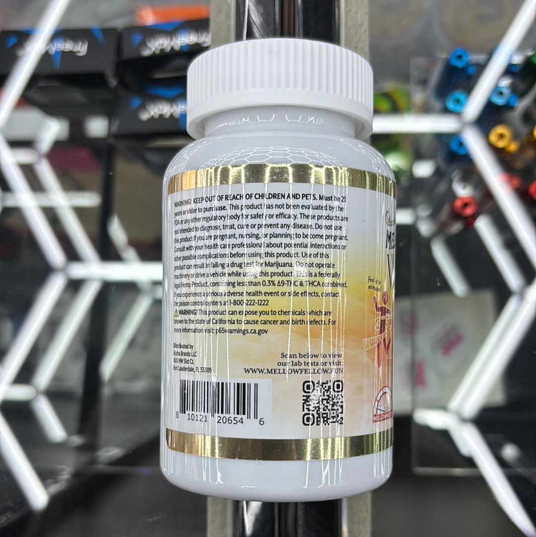 Mellow fellow wellness, the burn blend rapid release THCV 300mg 30 gummy‘s tropic melody