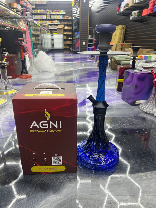 Agni hookah twist blue