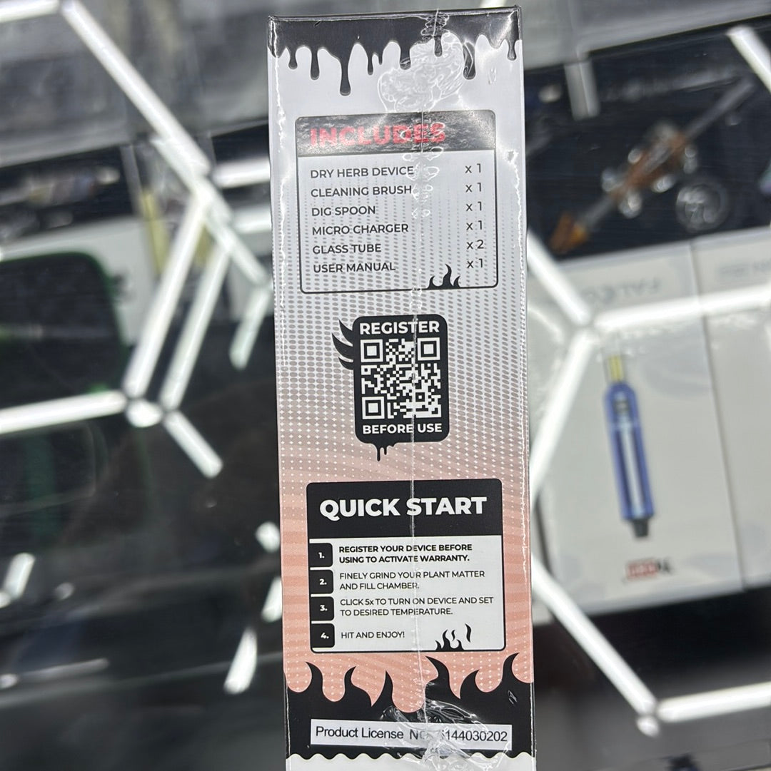 Ooze flare dry herb, vaporizer, black