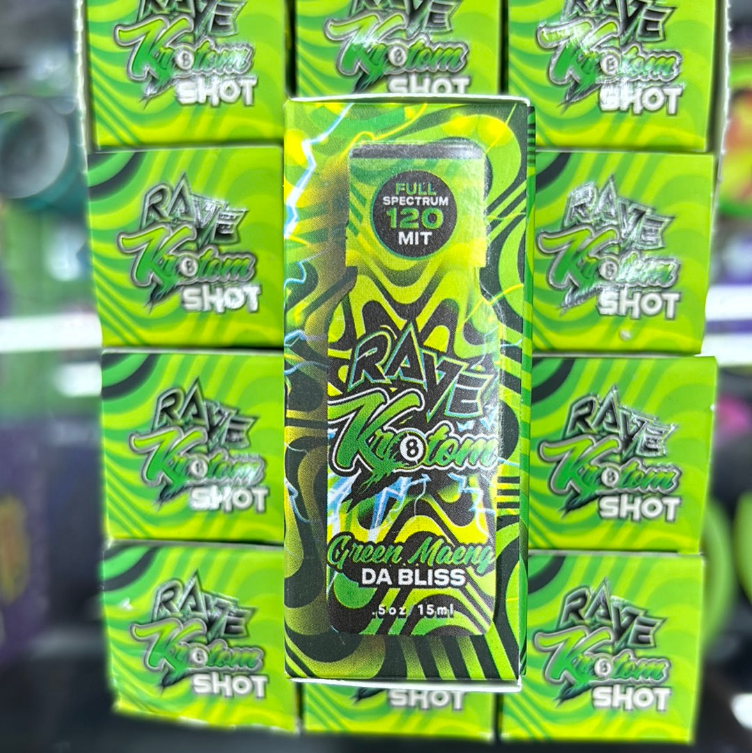 Rave kratom green maeng da bliss 120mit full spectrum