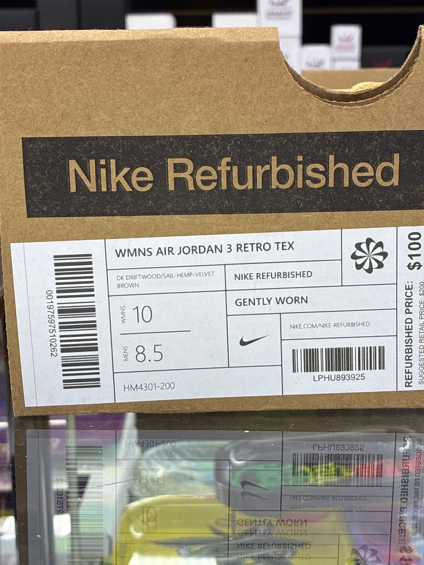 Wmns air Jordan 3 retro Tex refurbished size 10