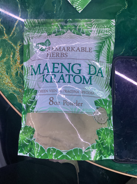 Remarkable herbs, maeng da Kratom , green vein mitragyna speciosa 8oz powder