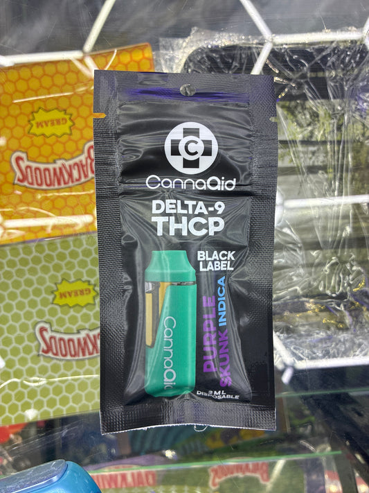 CannaAid Black Label d-9 thcp 2g purple skunk indica