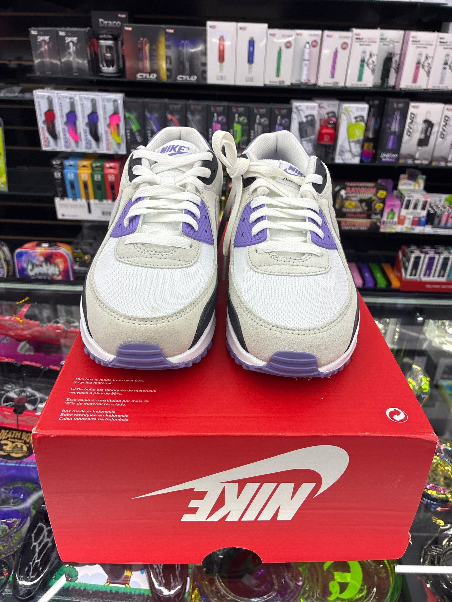 Air max 90 purple /grey size 9