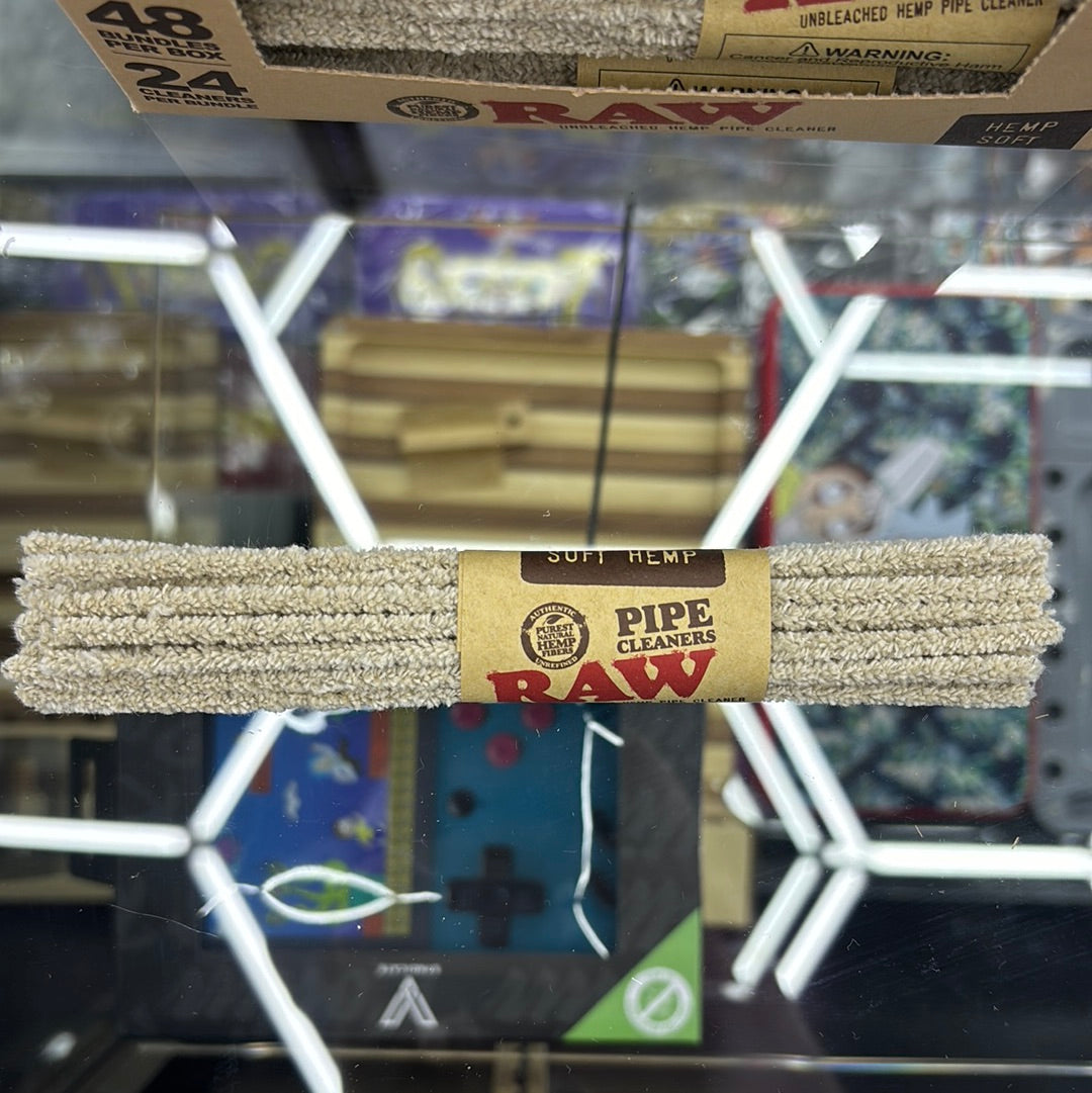 Raw pipe, cleaners 24 cleaners per bundle, hemp soft