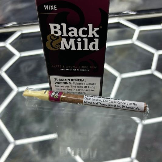 Black & mild wine, plastic tip