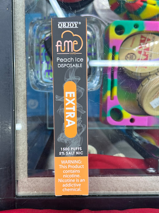 Fume extra peach ice disposable