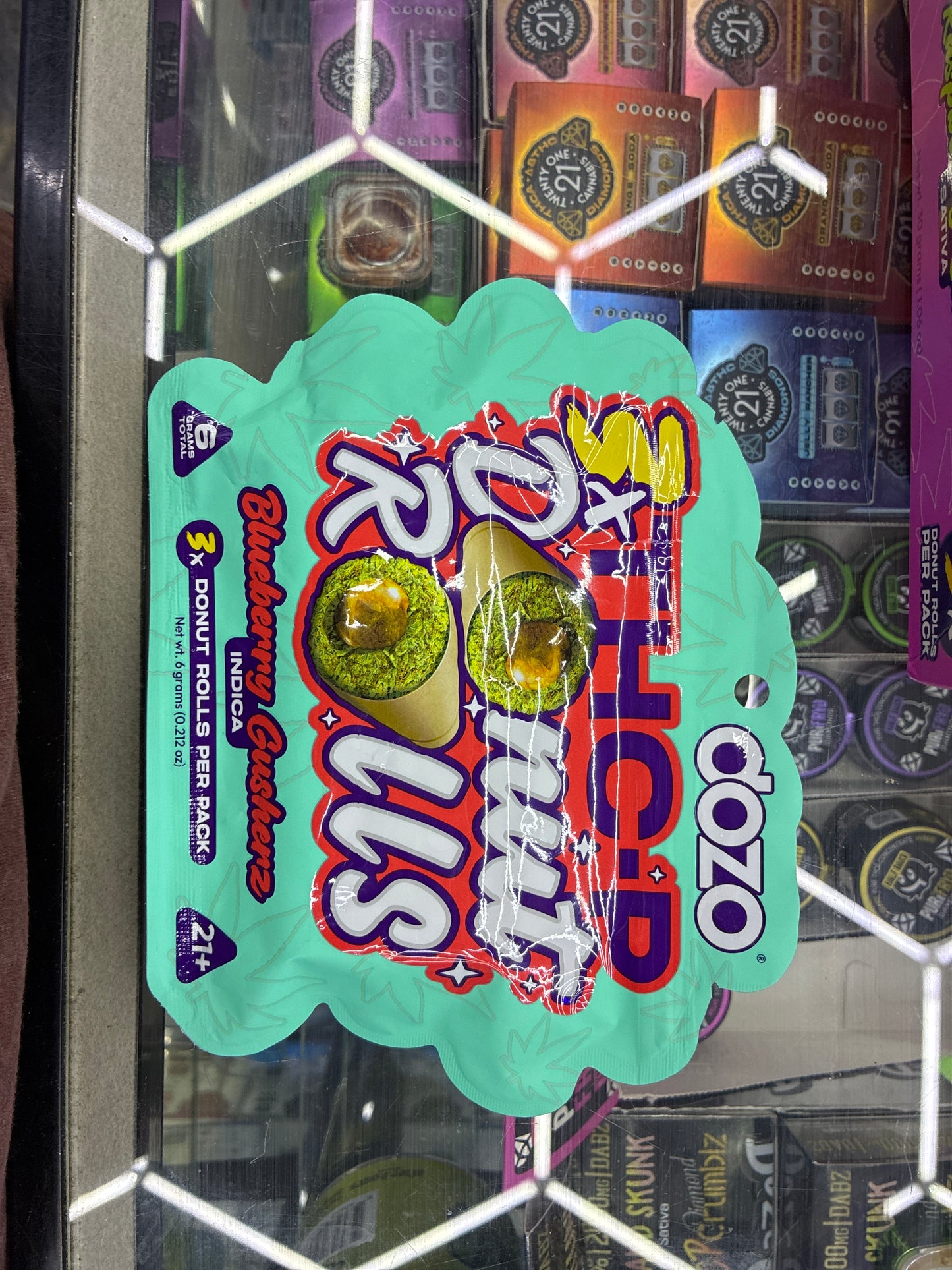 Dozo 3x thcp donut rolls blueberry gushers indica