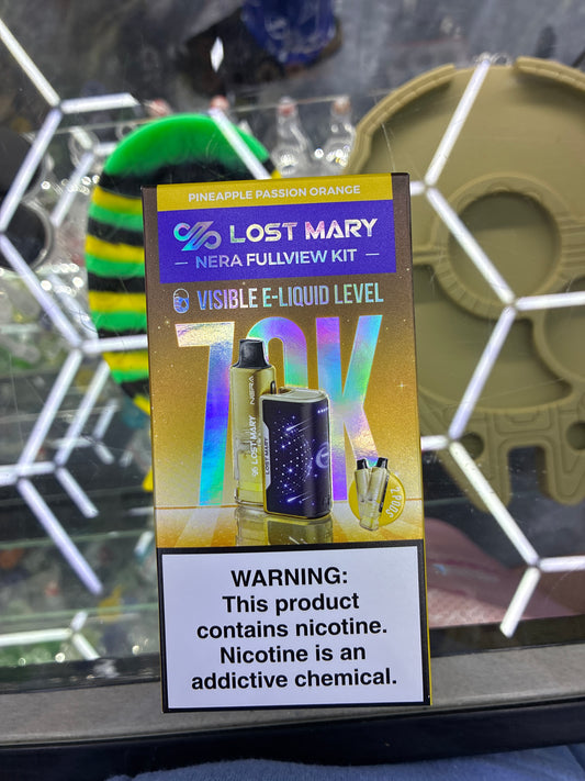 Lost Mary nera fullview kit 70k hits pineapple passion orange