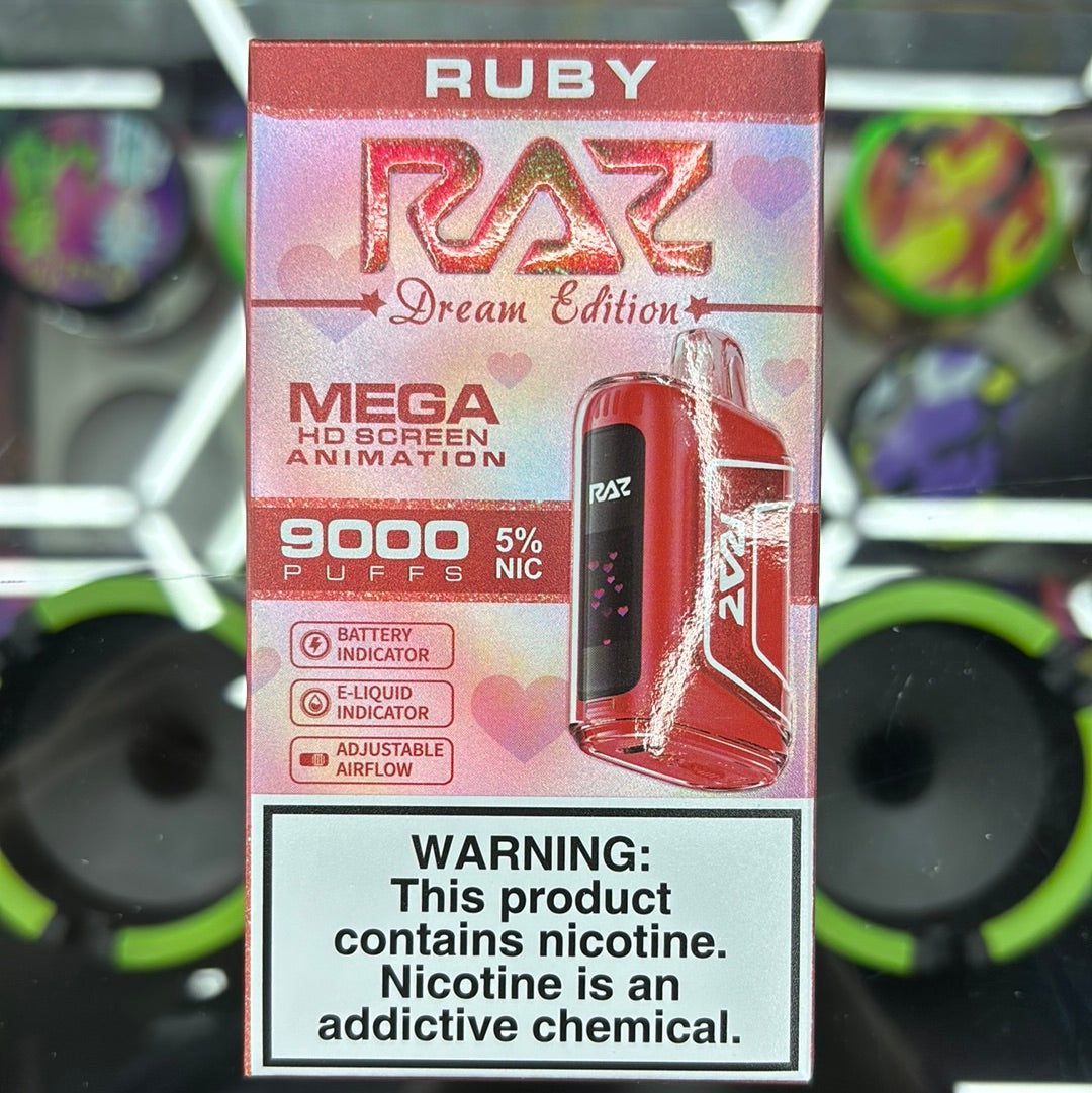 Raz ruby 9000 puffs
