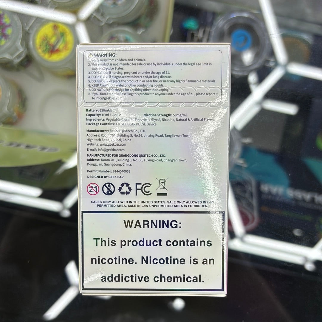 Geek bar pulse juicy peach, ice