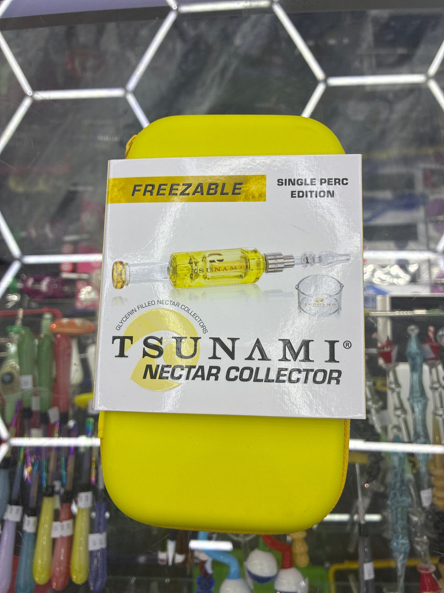 Tsunami freezeable nectar collector single perc edition yellow