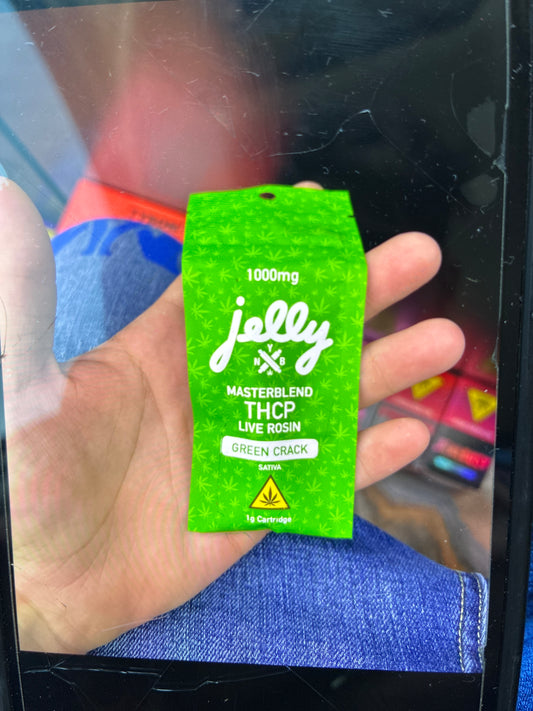Jelly NYB masterblend 1g cartridge green C sativa