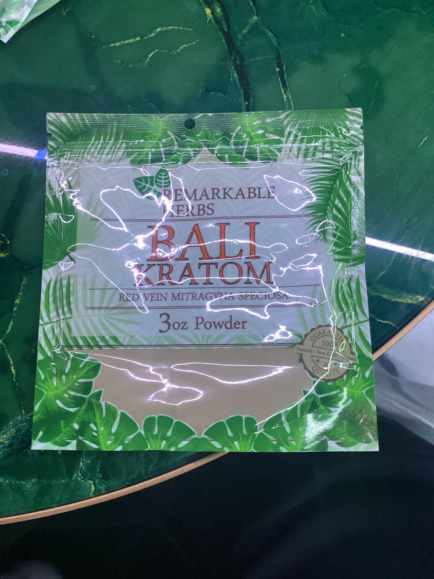 Remarkable herbs, bali Kratom , red vein mitragyna speciosa 3oz powder