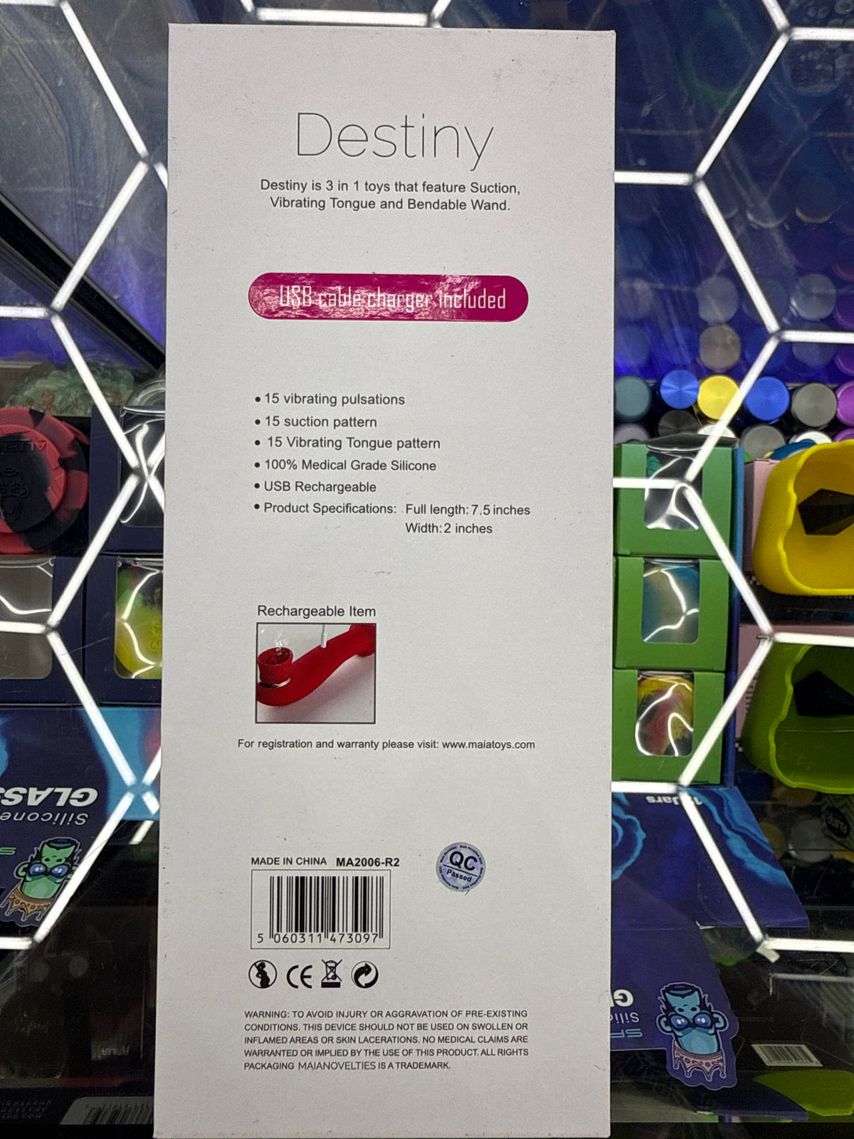 Maia novelties adult novelty vibrator Destiny red