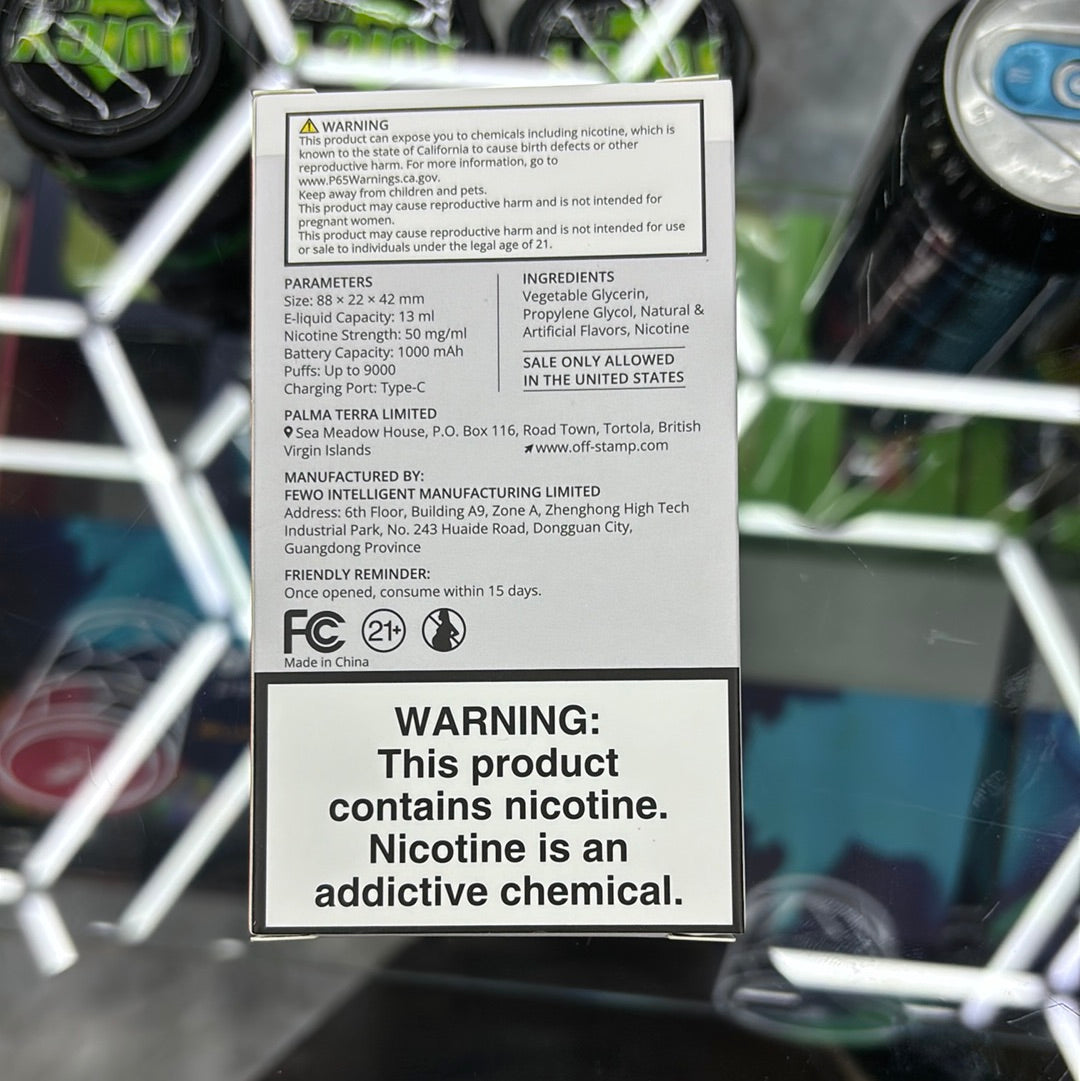 Off stamp watermelon ice